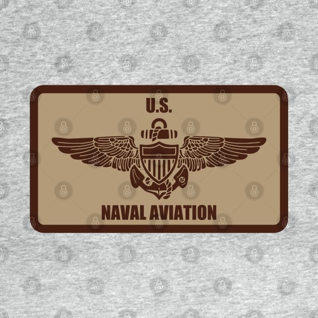 U.S. Naval Aviation Wings Patch (desert subdued) by TCP